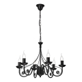 Luster na lancu DONATO 6xE14/40W/230V crno