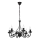 Luster na lancu DONATO 6xE14/40W/230V crno