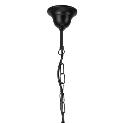 Luster na lancu DONATO 6xE14/40W/230V crno
