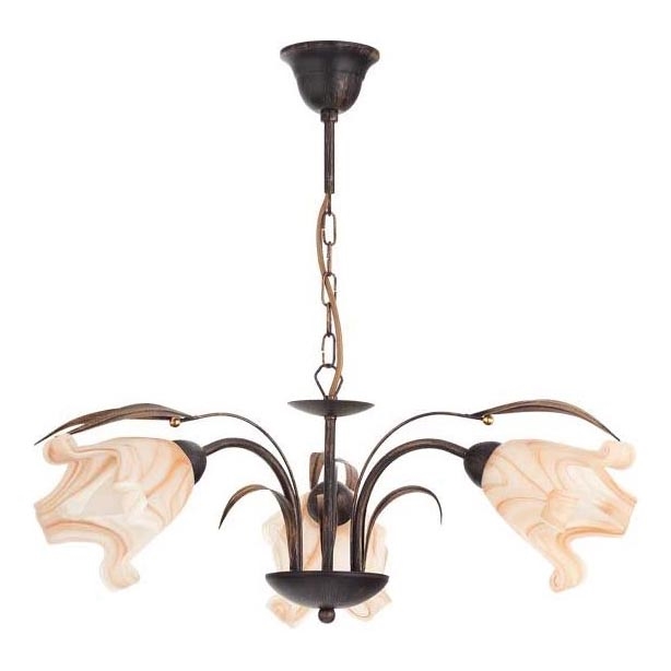 Luster na lancu DUCATTI 3xE14/10W/230V bronzana