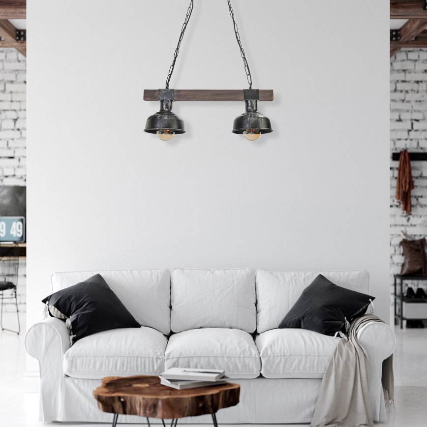 Luster na lancu FARO 2xE27/60W/230V