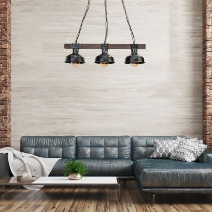 Luster na lancu FARO 3xE27/60W/230V