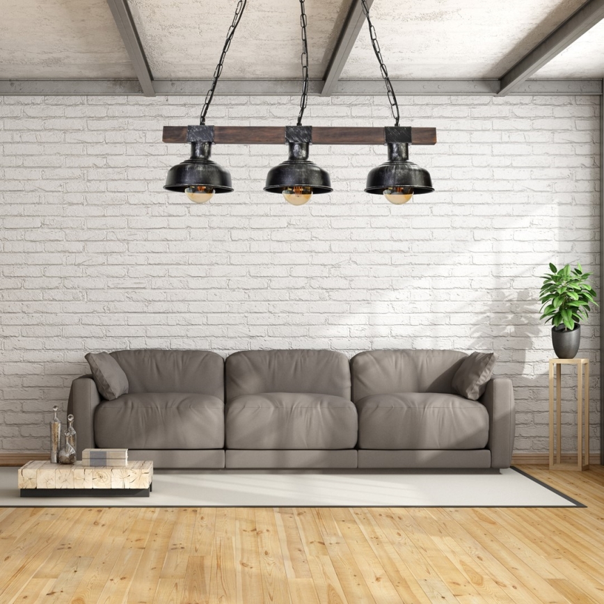 Luster na lancu FARO 3xE27/60W/230V