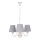 Luster na lancu FIREZ 3xE27/40W/230V bela/sivo