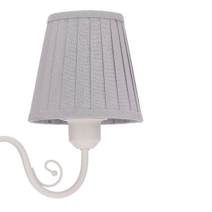 Luster na lancu FIREZ 3xE27/40W/230V bela/sivo
