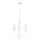Luster na lancu GINA 3xE27/60W/230V bela