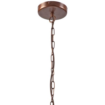 Luster na lancu GINA 3xE27/60W/230V braon