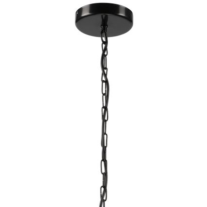 Luster na lancu GINA 3xE27/60W/230V crno