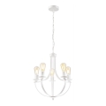 Luster na lancu GINA 5xE27/60W/230V bela