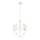 Luster na lancu GINA 5xE27/60W/230V bela