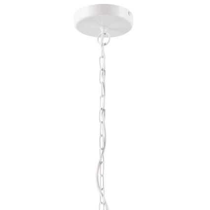 Luster na lancu GINA 5xE27/60W/230V bela