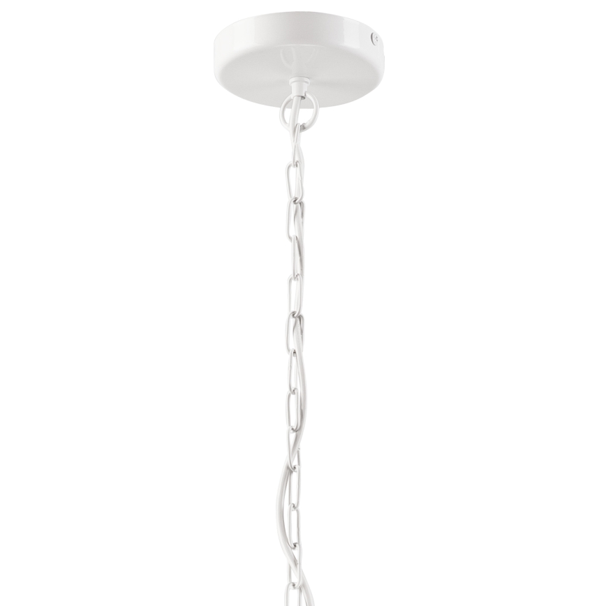 Luster na lancu GINA 5xE27/60W/230V bela