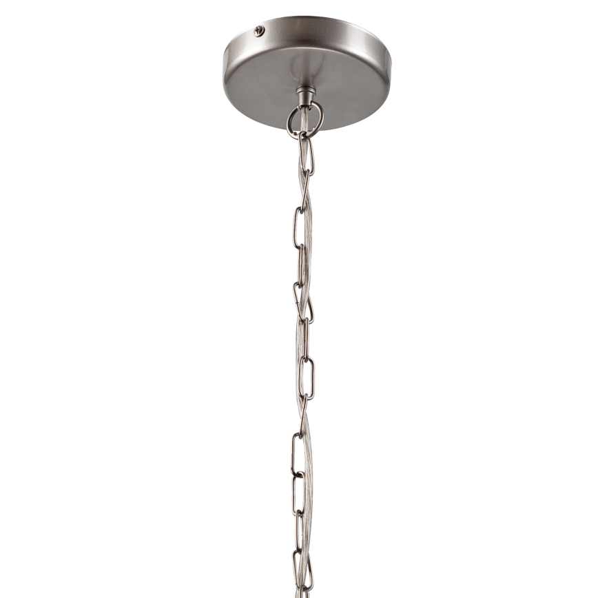 Luster na lancu GINA 5xE27/60W/230V mat krom
