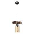 Luster na lancu JASMIN 1xE27/40W/230V braon/bež