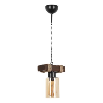 Luster na lancu JASMIN 1xE27/40W/230V braon/bež