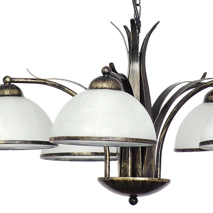 Luster na lancu KORFU 5xE27/60W/230V