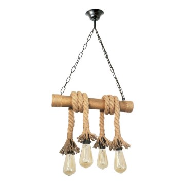 Luster na lancu KOS 4xE27/60W/230V bukva