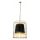 Luster na lancu LONGIS 2xE27/60W/230V pr. 60 cm zlatna/crno