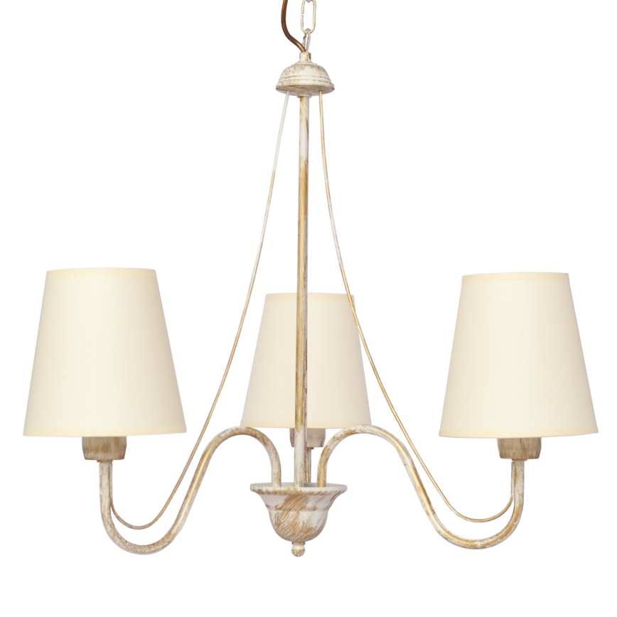 Luster na lancu MALBO 3xE27/15W/230V bež