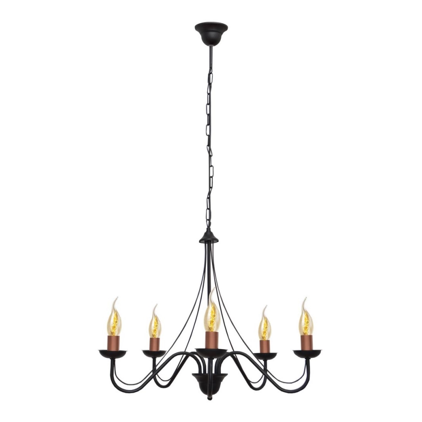 Luster na lancu MALBO 5xE14/60W/230V