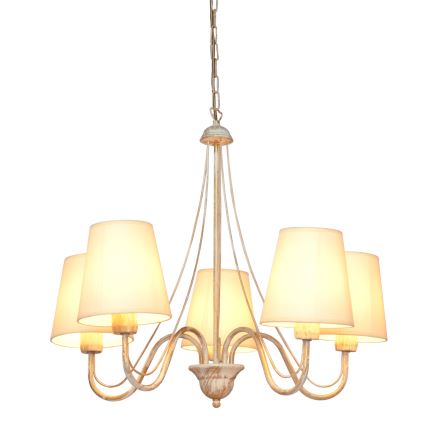 Luster na lancu MALBO 5xE27/15W/230V bež