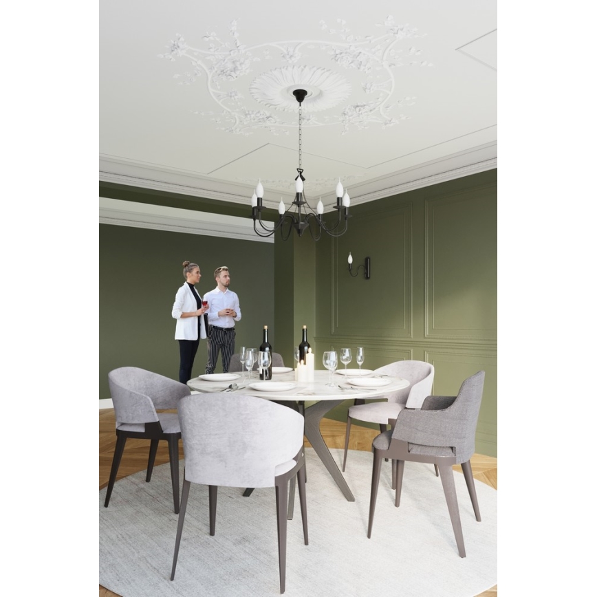 Luster na lancu MINERWA 5 5xE14/40W/230V crno