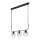 Luster na lancu MORGAN 3xE27/60W/230V crno/krom