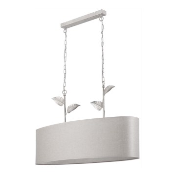 Luster na lancu NOEMI 2xE27/60W/230V srebrno