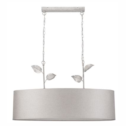 Luster na lancu NOEMI 2xE27/60W/230V srebrno