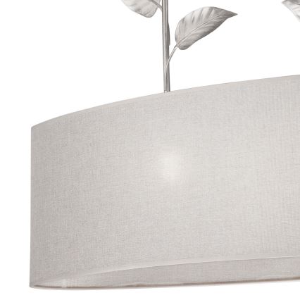 Luster na lancu NOEMI 2xE27/60W/230V srebrno
