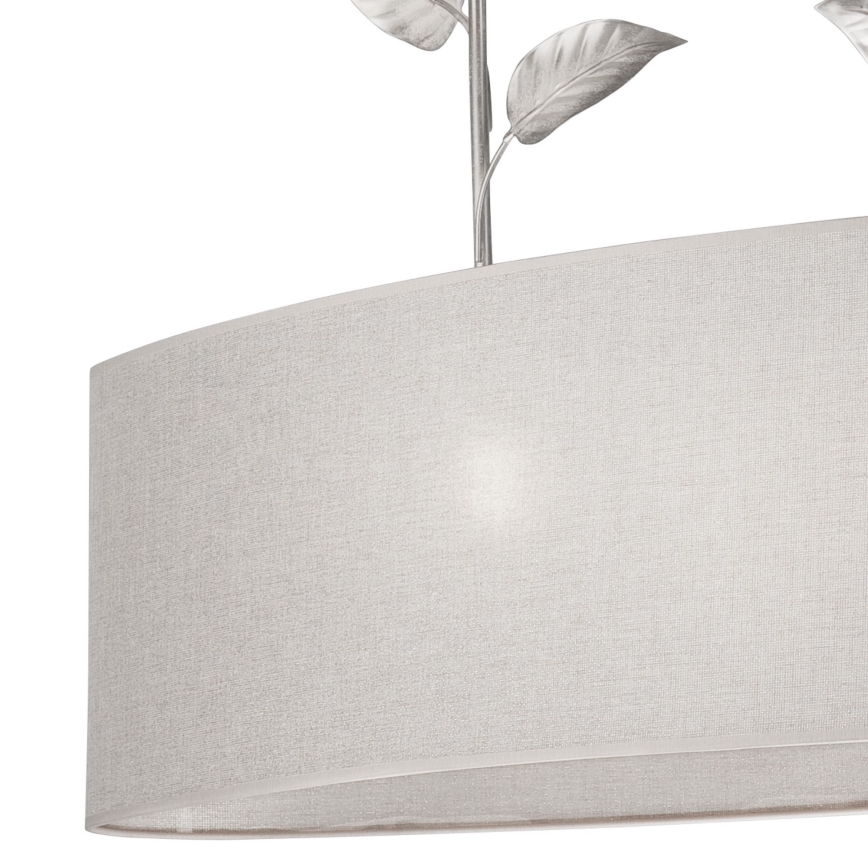 Luster na lancu NOEMI 2xE27/60W/230V srebrno
