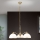 Luster na lancu OLD LAMP 3xE27/40W/230V pr. 65 cm bela/mesing