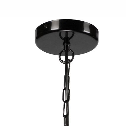 Luster na lancu ORLANDO 6xE27/60W/230V crno