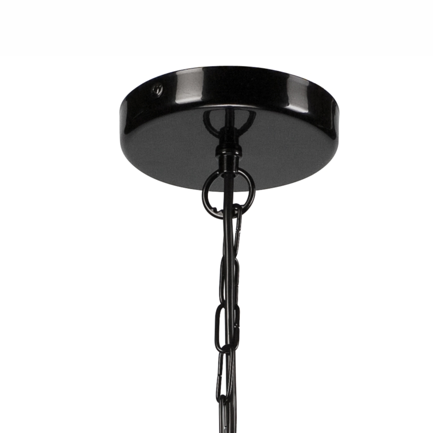 Luster na lancu ORLANDO 6xE27/60W/230V crno