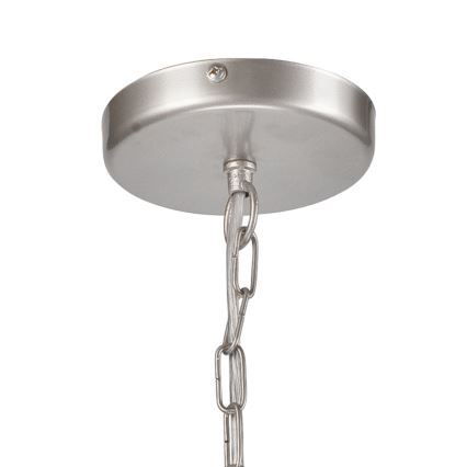 Luster na lancu ORLANDO 6xE27/60W/230V srebrno