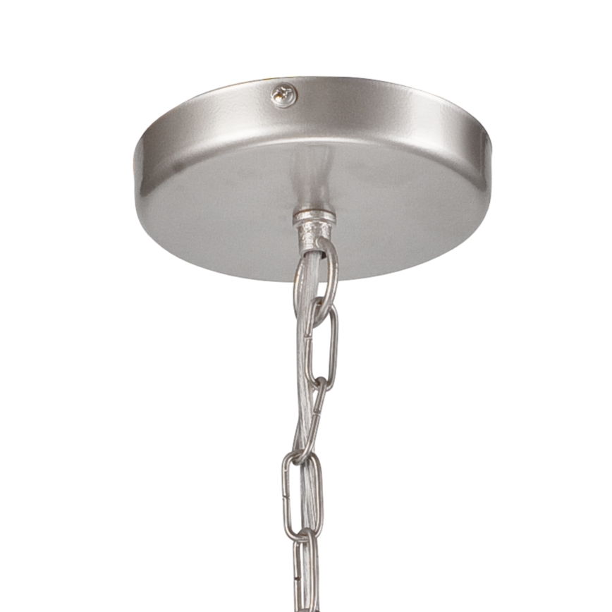 Luster na lancu ORLANDO 6xE27/60W/230V srebrno