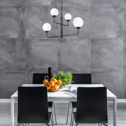 Luster na lancu OSCAR 4xG9/5W/230V crni