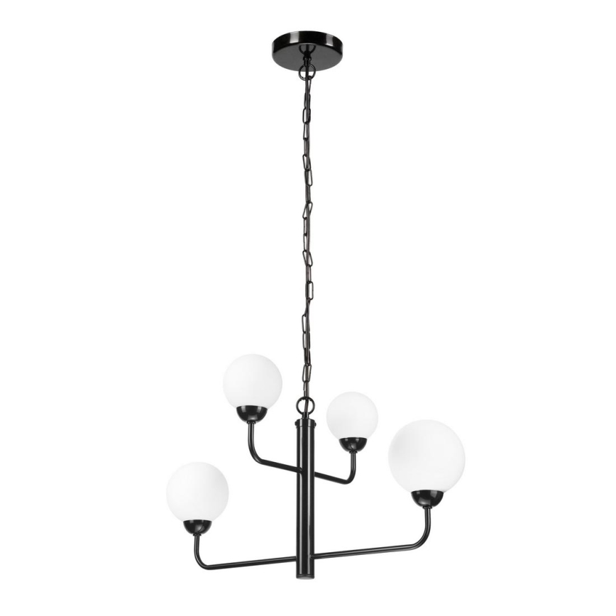 Luster na lancu OSCAR 4xG9/5W/230V crno