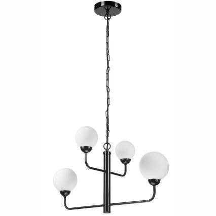 Luster na lancu OSCAR 4xG9/5W/230V crno