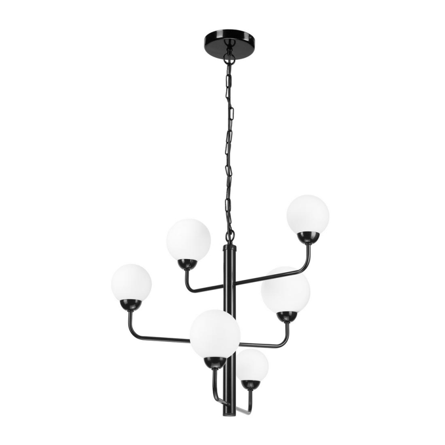 Luster na lancu OSCAR 6xG9/5W/230V crno