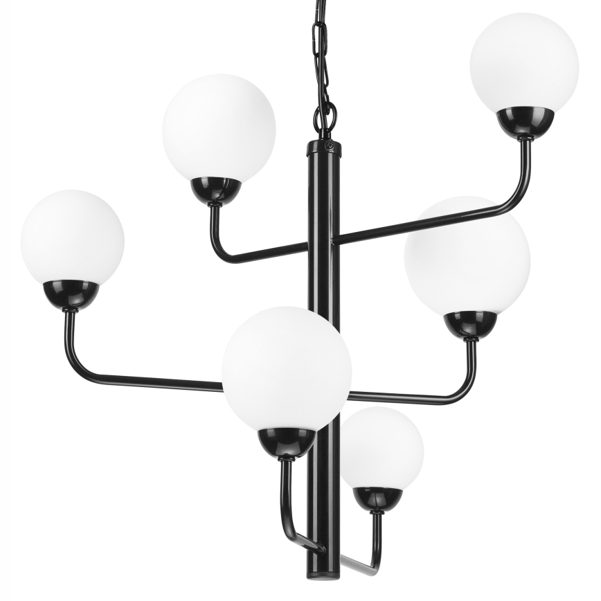 Luster na lancu OSCAR 6xG9/5W/230V crno