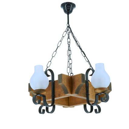 Luster na lancu QUEEN 4xE14/40W/230V bukva
