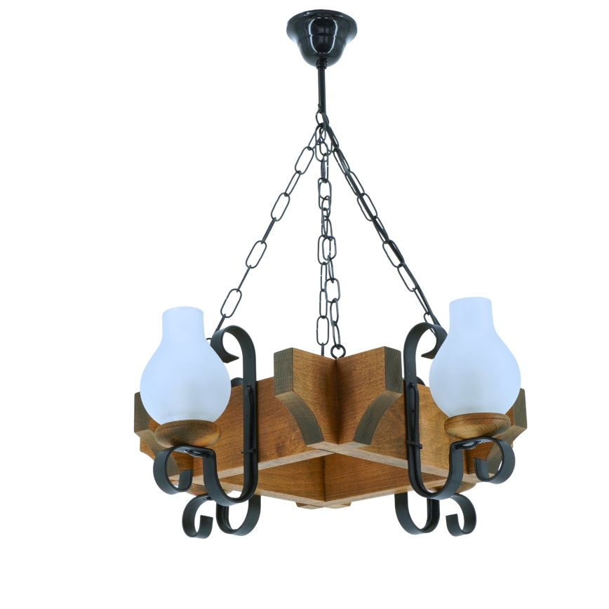 Luster na lancu QUEEN 4xE14/40W/230V bukva