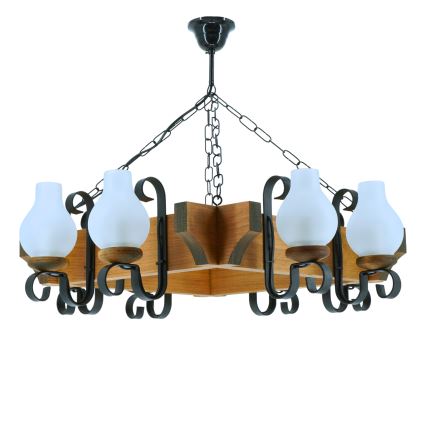 Luster na lancu QUEEN 8xE14/40W/230V bukva