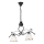 Luster na lancu RETRO 2xE27/60W/230V crno