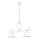 Luster na lancu RETRO 2xE27/60W/230V mat bela