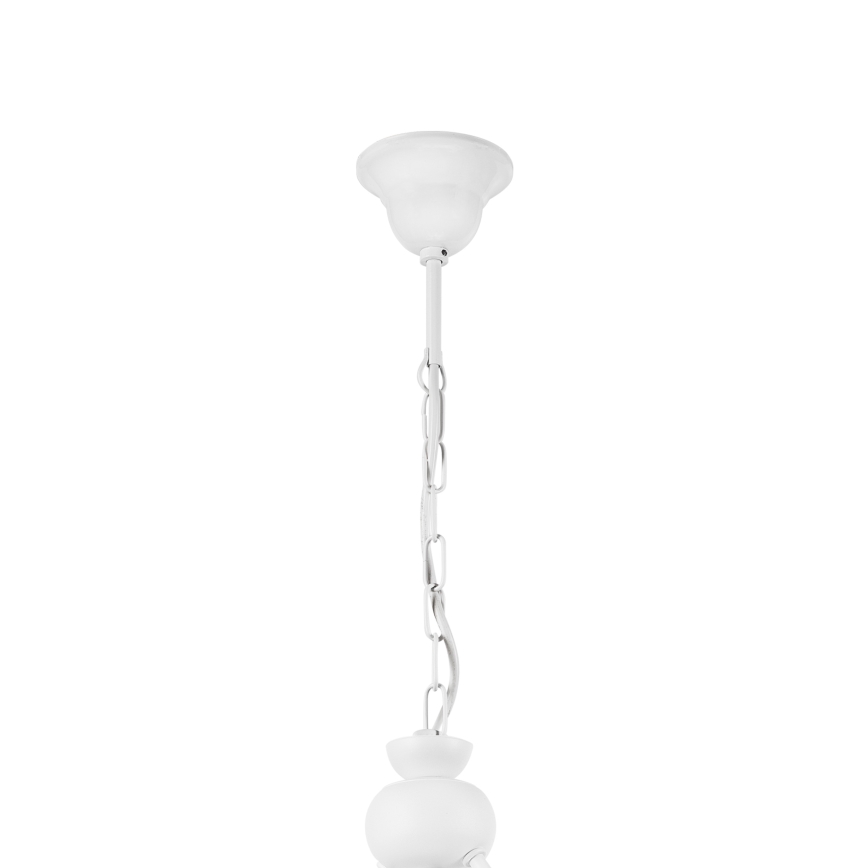 Luster na lancu RETRO 2xE27/60W/230V mat bela