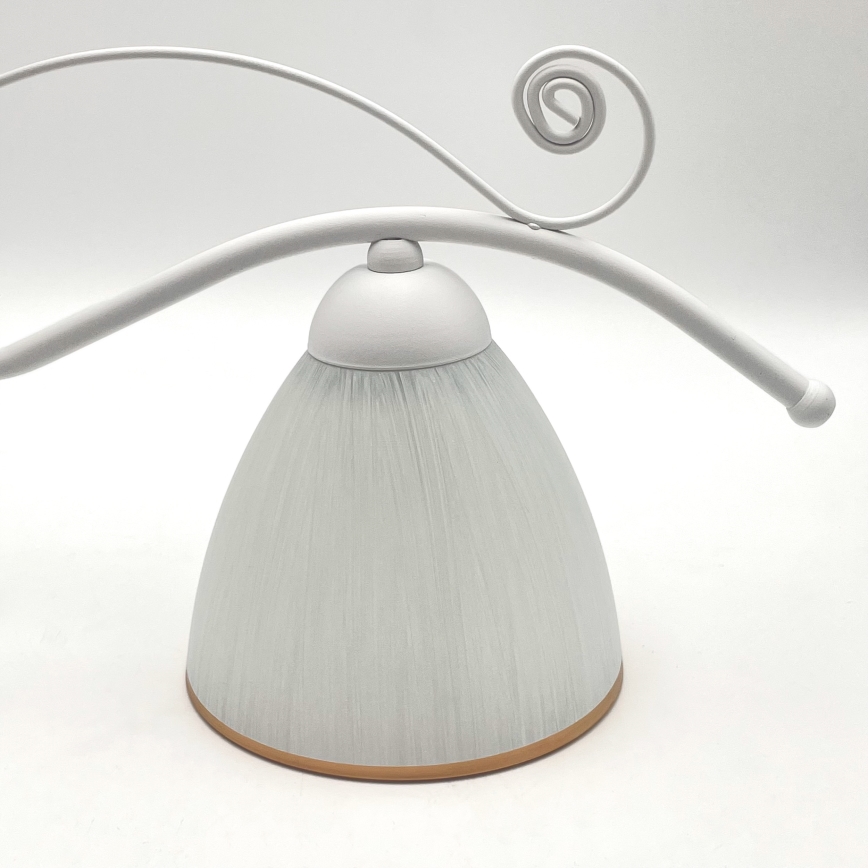 Luster na lancu RETRO 2xE27/60W/230V mat bela