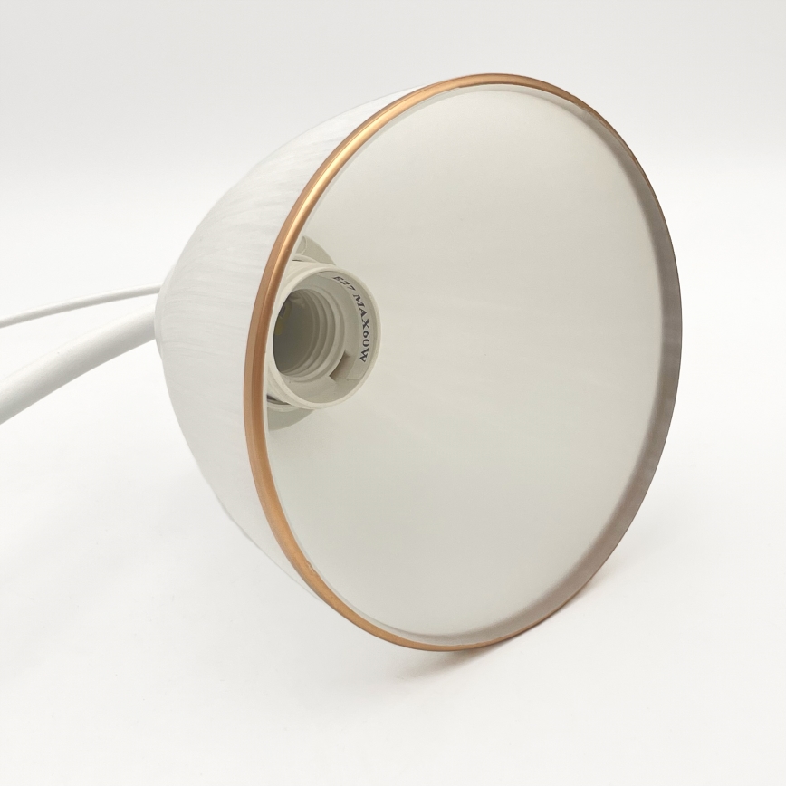 Luster na lancu RETRO 2xE27/60W/230V mat bela