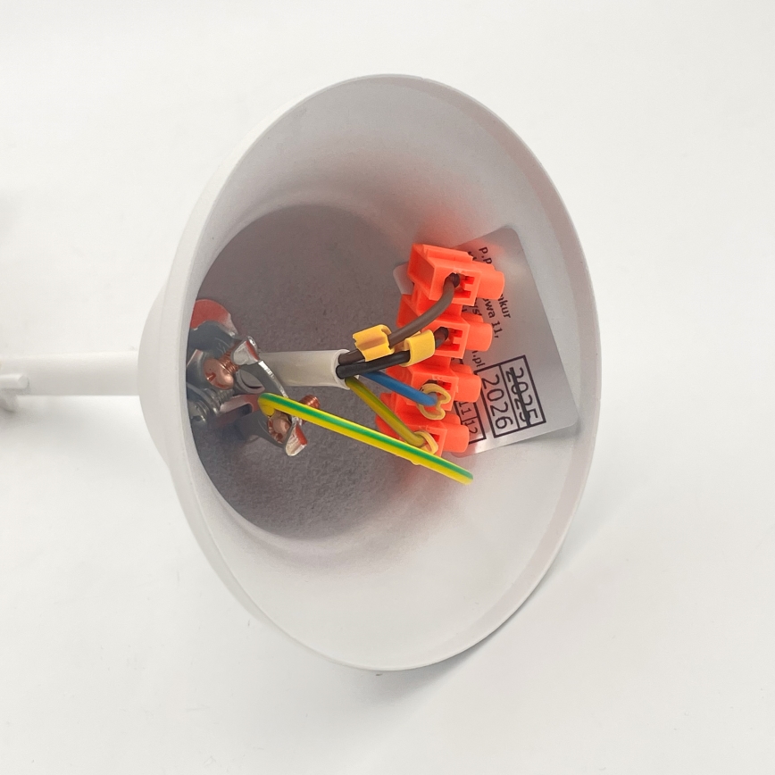 Luster na lancu RETRO 2xE27/60W/230V mat bela